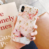 Luxury Gold Foil Marble Case For iPhone