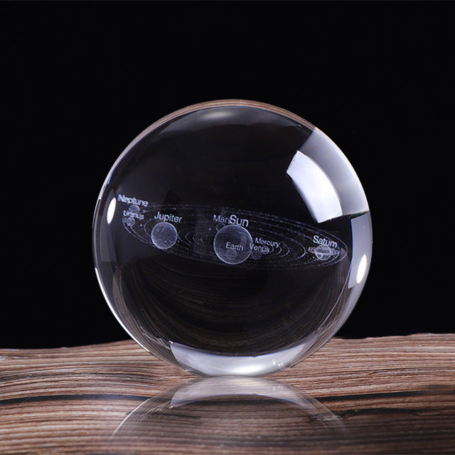 3D Solar System Crystal Ball