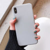 Solid Color Silicone Couples Cases For iPhone