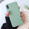 Solid Color Silicone Couples Cases For iPhone